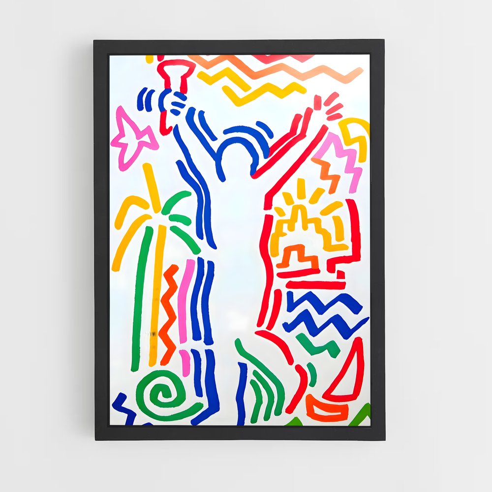 Poster Femme de Barcelone – affiche Jeux Olympiques (vue 2)